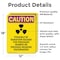 Signmission Radiation & Laser Sign, 18 in H x 12 in W, Vinyl Decal, Rectangle OS-2PACK-CR-D-1218-V-10248 - alternate 5